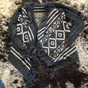 Hollister Aztec pattern sweater cardigan